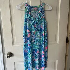 Lilly Pulitzer Shay Floral Tropical Print Sleeveless Dress size small